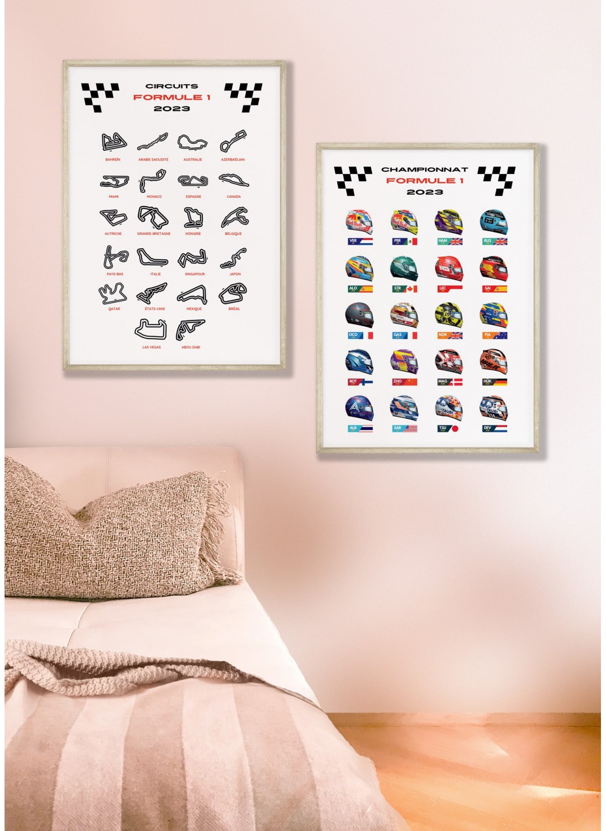 Affiche Circuits Formule 1 2023 LAfficherie