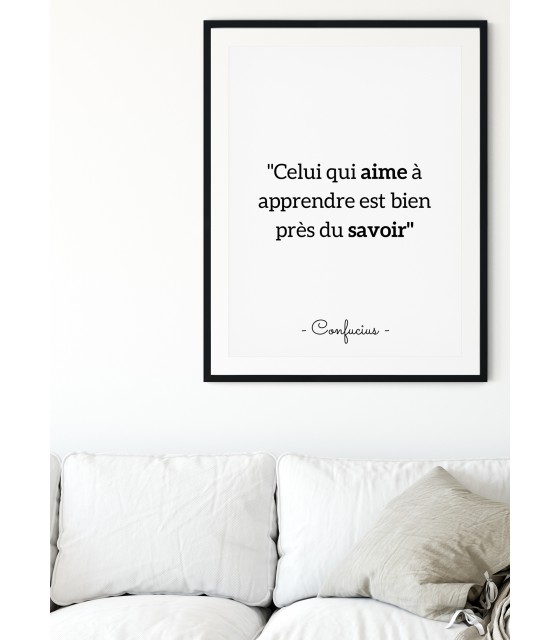 Affiche Avec Citation Pour Encadrer Dans Le Salon L Afficherie