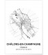 Affiche Carte Châlons-en-Champagne