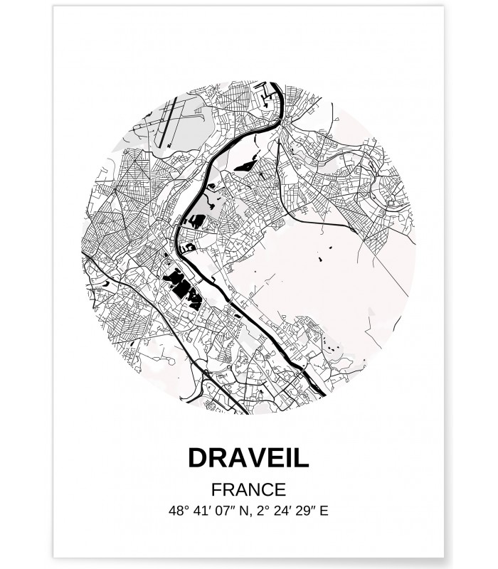 Affiche Carte Draveil