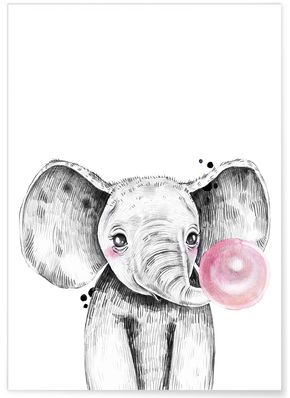 Quoi de plus mignon qu'un bébé éléphant… rose?