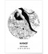 Affiche Carte Hanoï