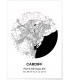 Affiche Carte Cardiff