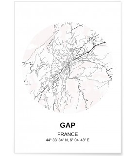 Affiche Carte Gap