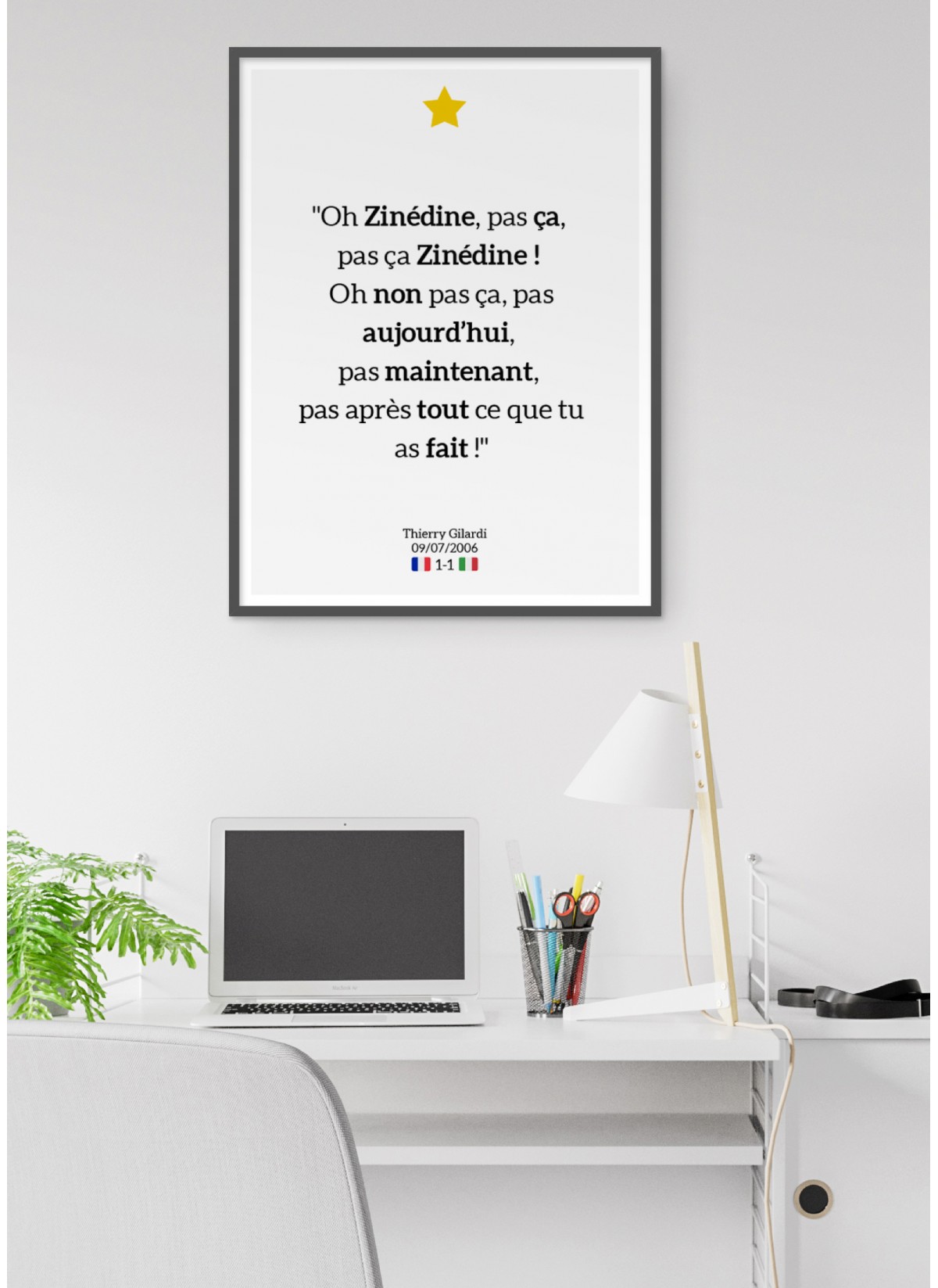 Affiche "Oh Zinédine, pas ça..."