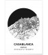 Affiche Carte Casablanca