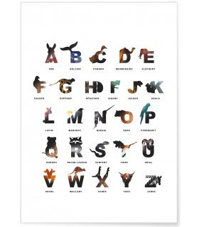 Affiche Alphabet des enfants