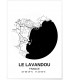 Affiche Carte Le Lavandou