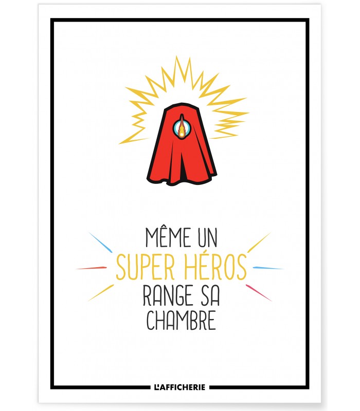 Affiche Enfant Super-Héros