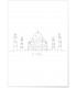 Affiche Line Art Taj Mahal