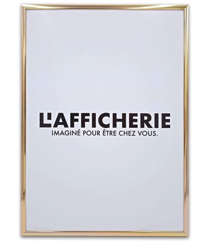 Cadre Poster Aluminium Or, pour affiches décoratives |  L’Afficherie