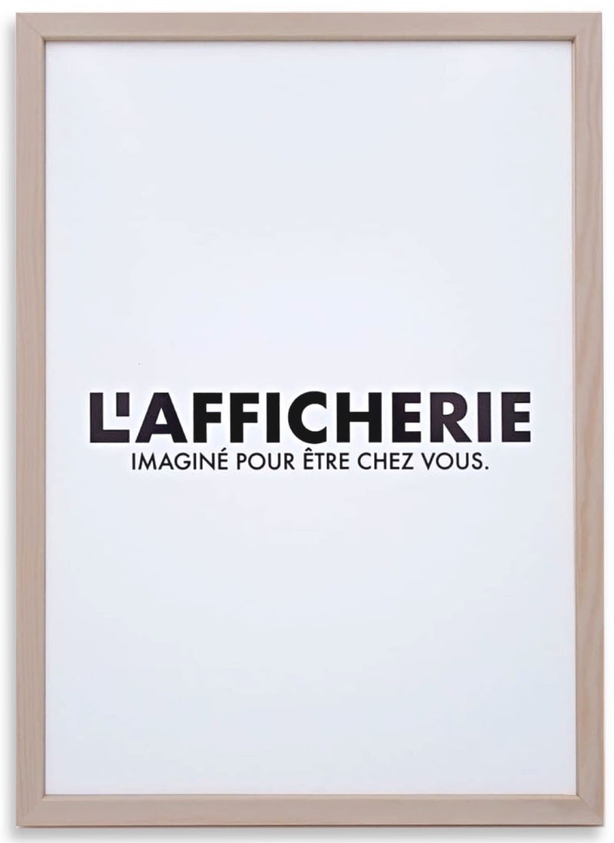 Cadre photo double face en bois brut pour 2 affiches de dimensions 60 x 40  cm - Fabrication française