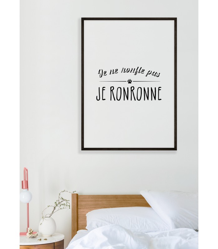 Affiche "Je ne ronfle pas..."