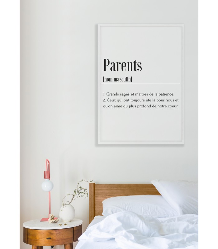 Affiche Définition Parents