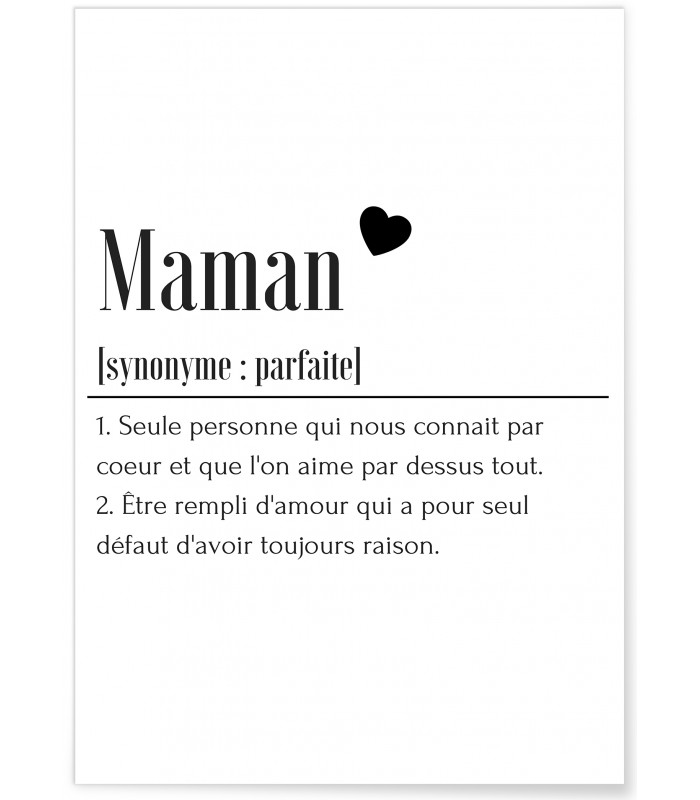 Affiche Définition Maman 2