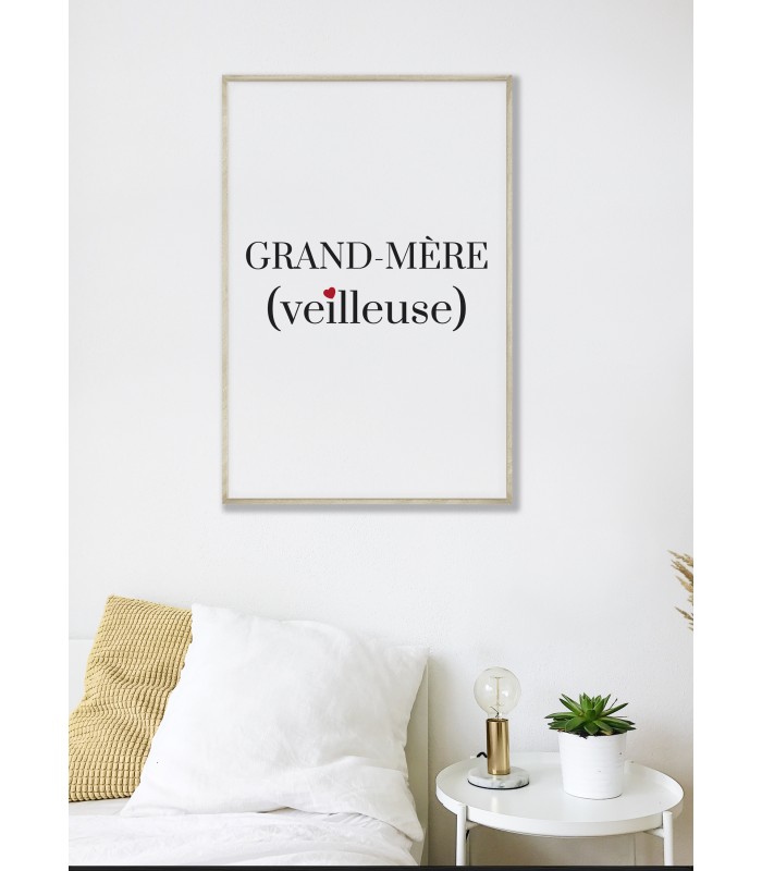 Affiche Grand-Mère(veilleuse)