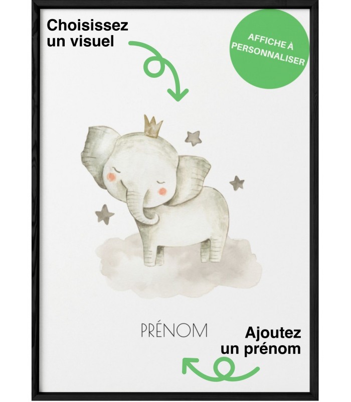 Affiche bébé et enfant "prénom"