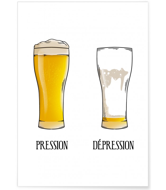 Affiche "Pression/Dépression"