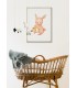 Affiche Enfant Lapin Saxophone