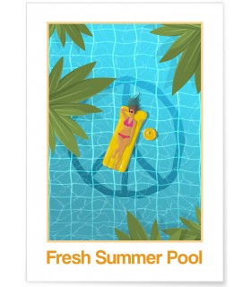 Affiche Fresh Summer Pool