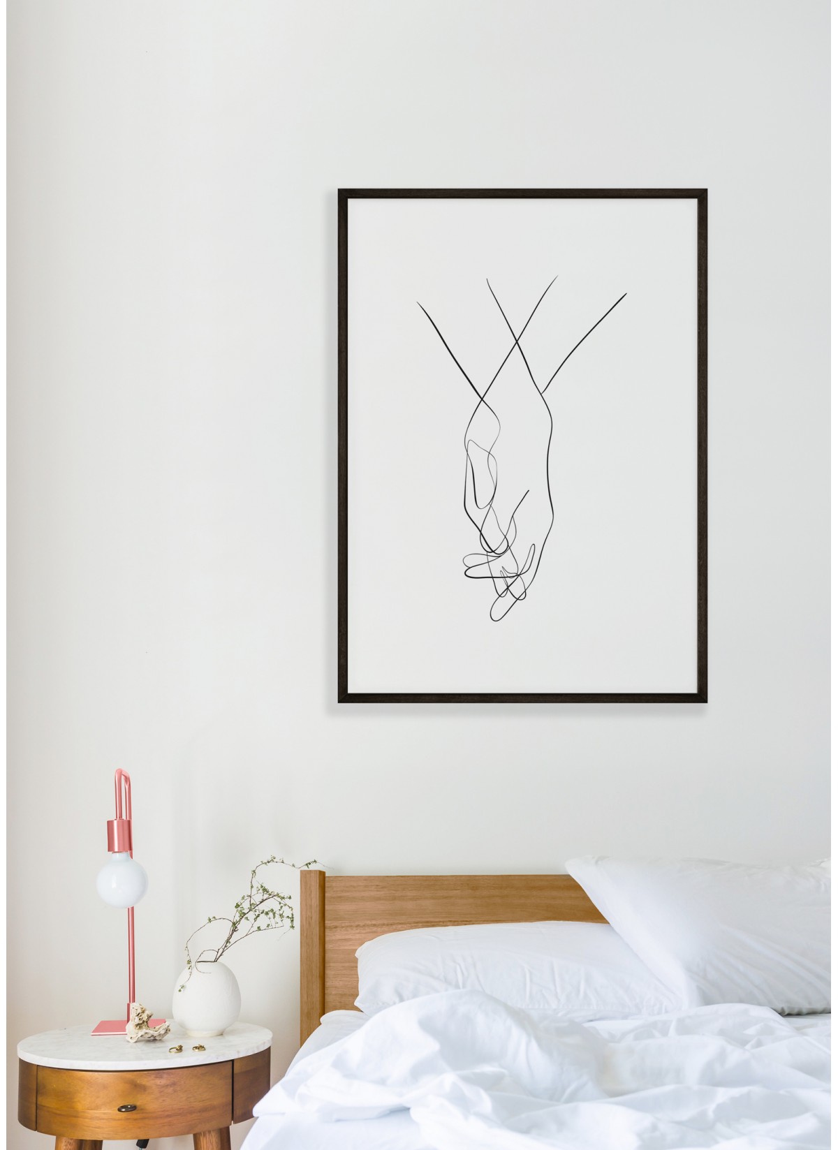 Affiche Line Art Mains 2