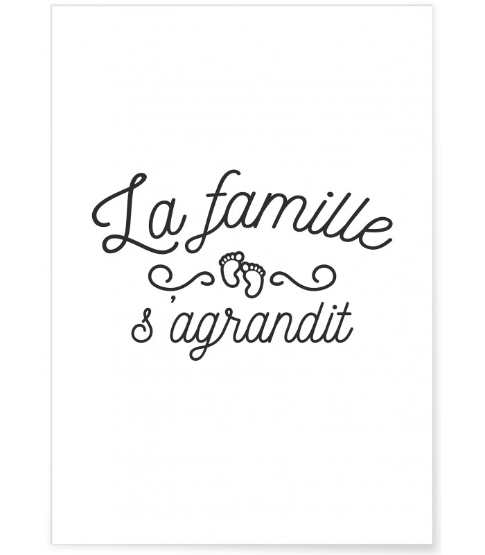 Affiche "La famille s'agrandit"