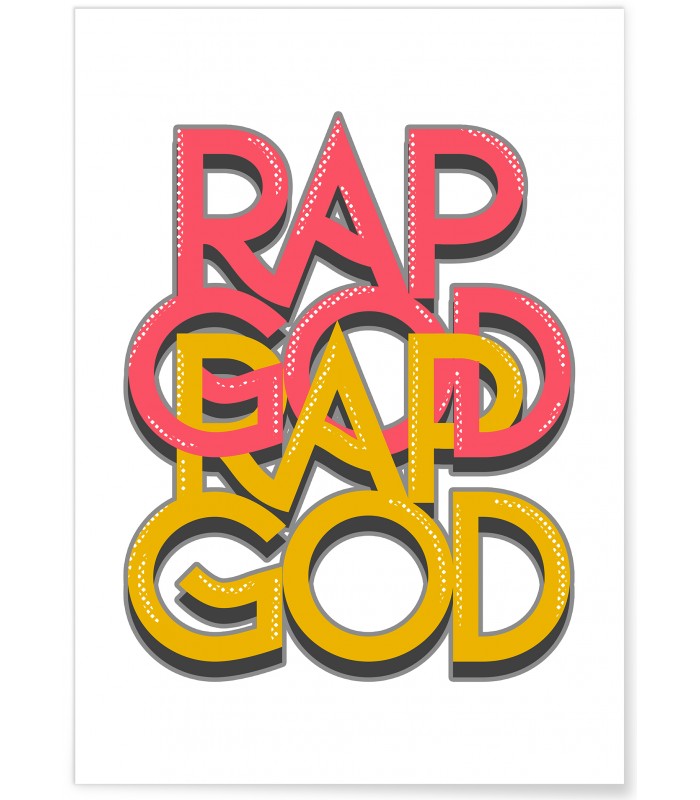 Affiche "Rap God"