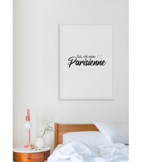 Affiche "Ici vit une Parisienne"