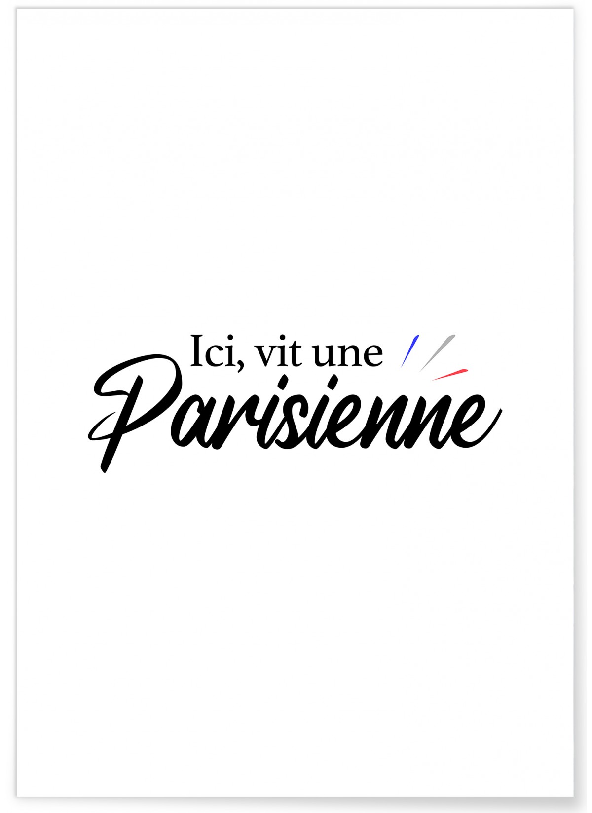 Affiche "Ici vit une Parisienne"