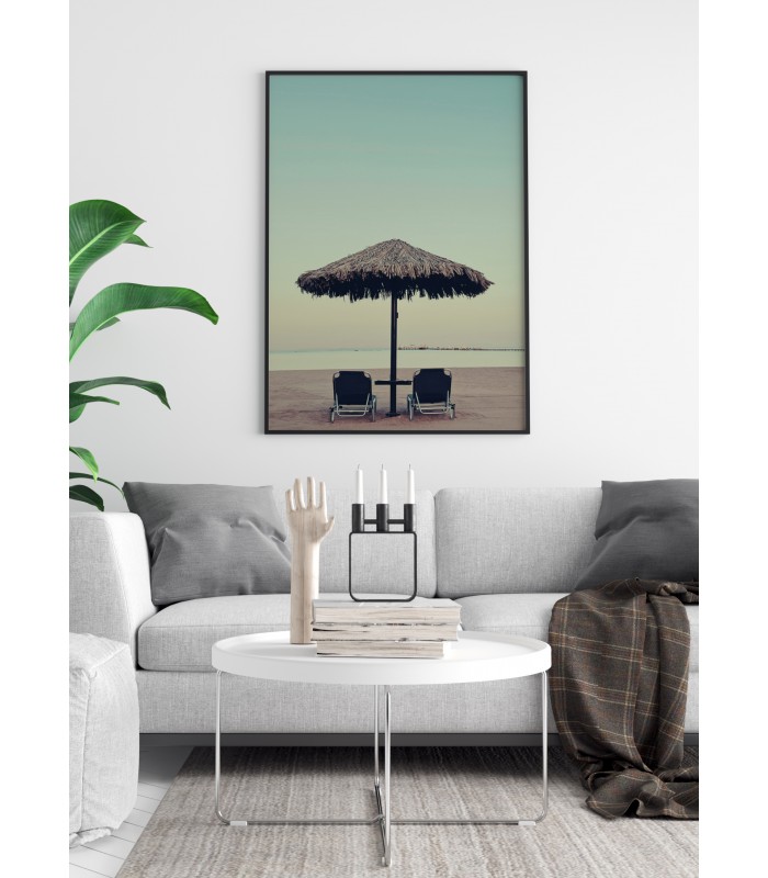 Affiche Nature Plage Parasol