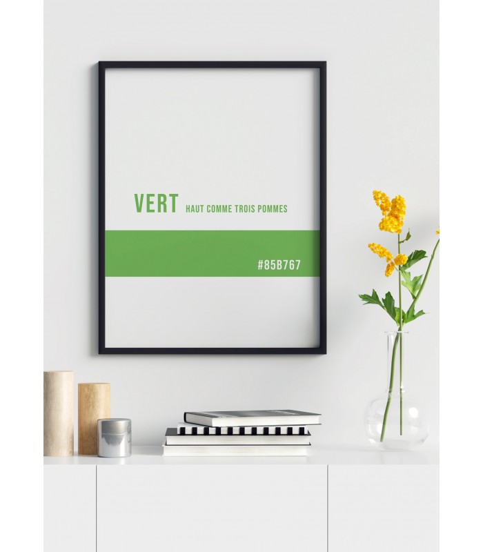 Affiche Couleur Verte