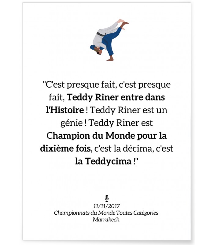 Affiche Judo Teddy Riner