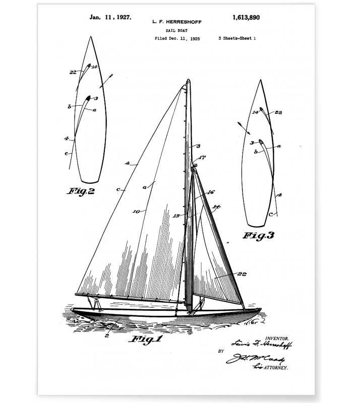 Affiche Brevet Bateau