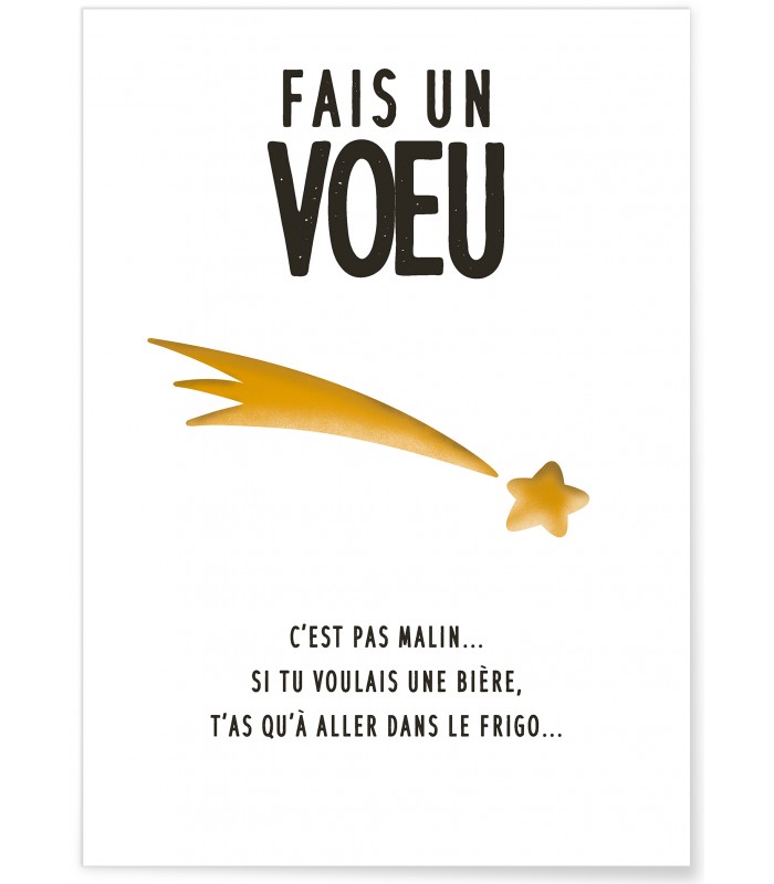 Affiche "Fais un voeu"