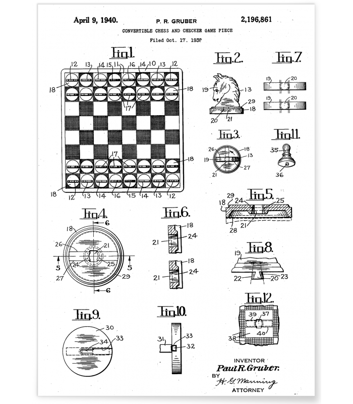 Affiche Brevet échecs