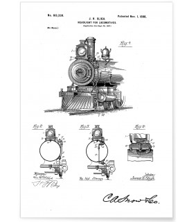 Affiche Brevet Locomotive