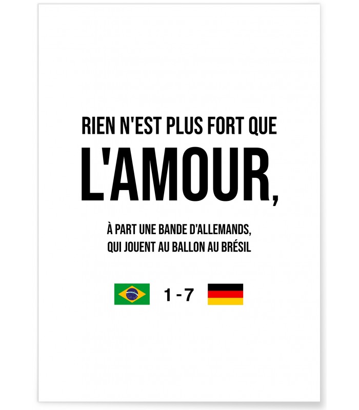 Poster "Rien n'est plus fort..."