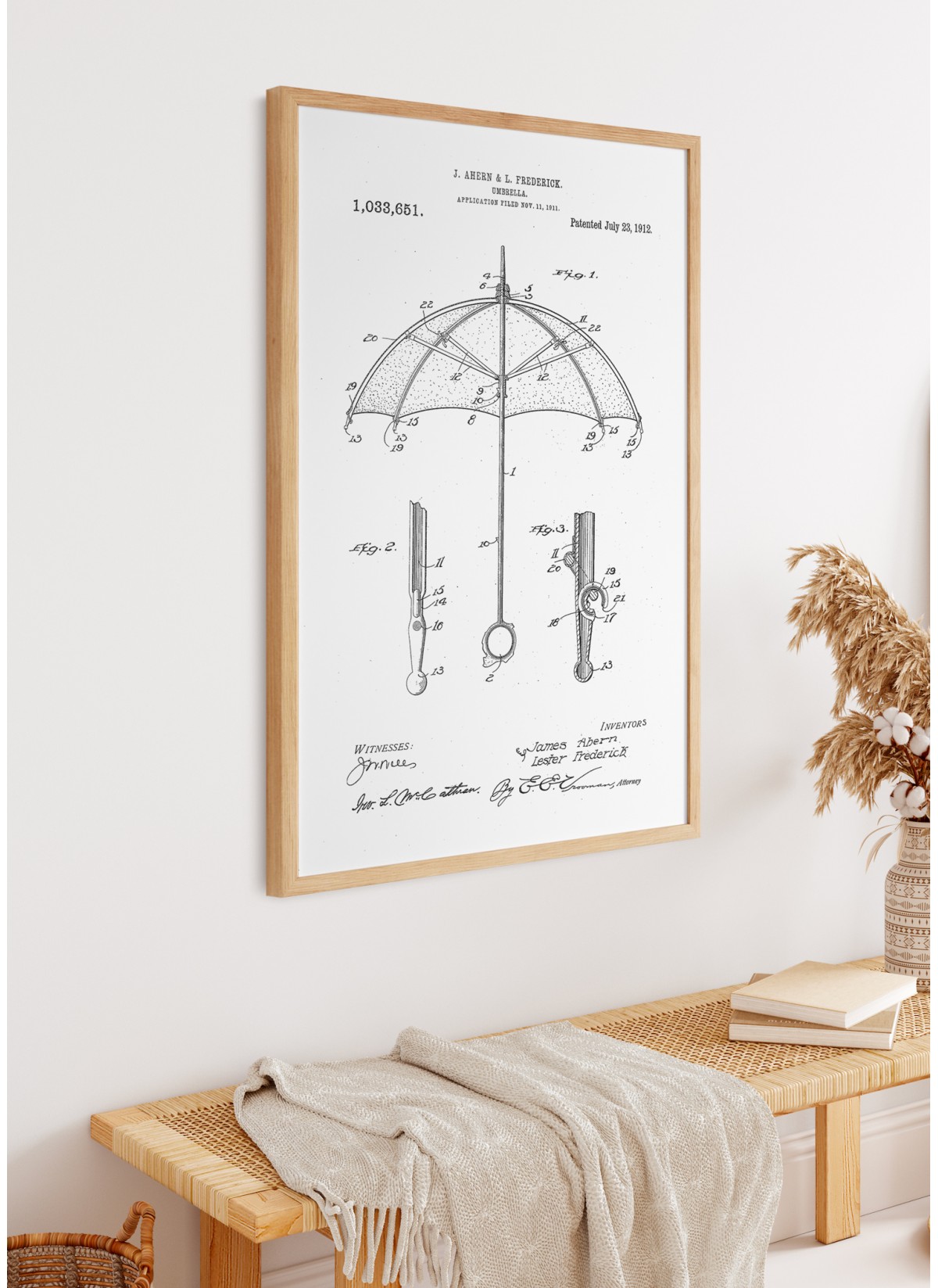 Affiche Brevet Parapluie