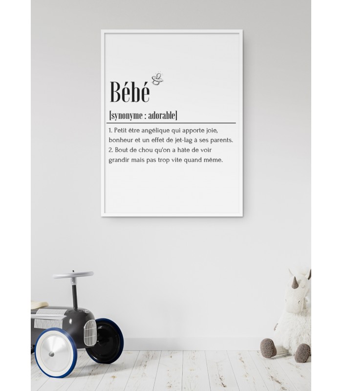 Affiche Définition Bébé 2