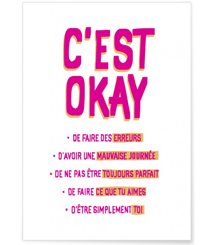 Affiche C'est okay