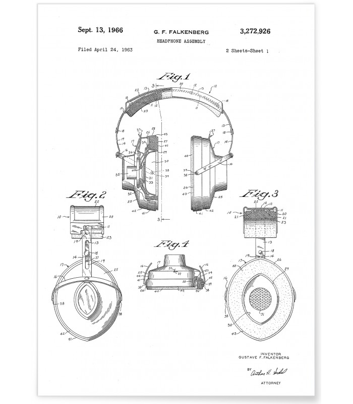 Affiche Brevet Casque