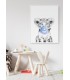 Poster Bulle de Lionceau Bleue