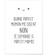 Affiche "Quand papa et maman disent non..."
