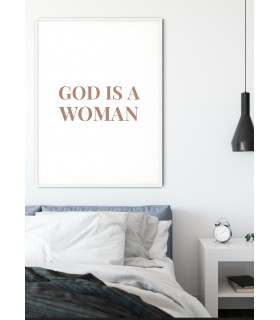 Affiche God is a women
