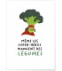 Affiche "Même les super-héros mangent des légumes"