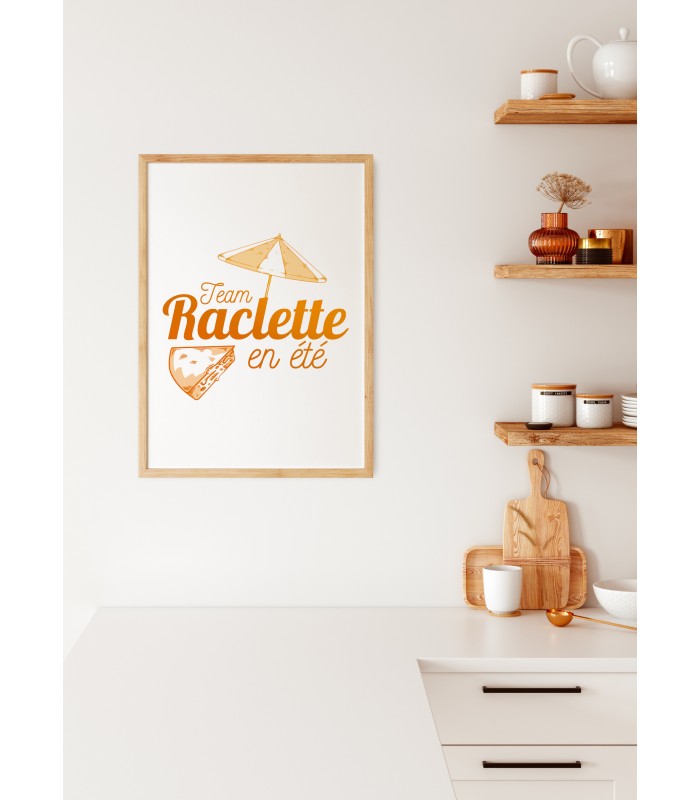 Affiche Team raclette en été