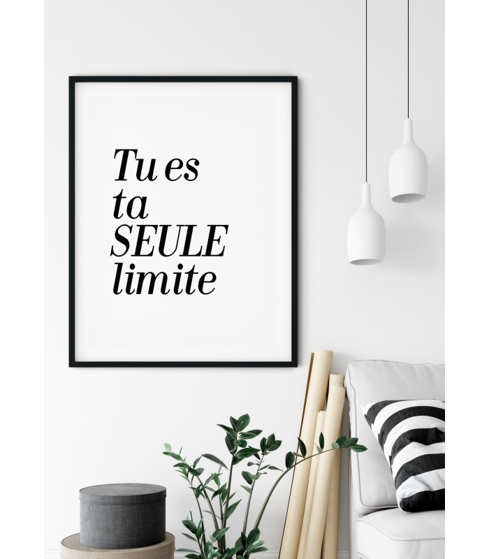 Affiche "Tu es ta seule limite"