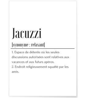 Affiche Définition Jacuzzi