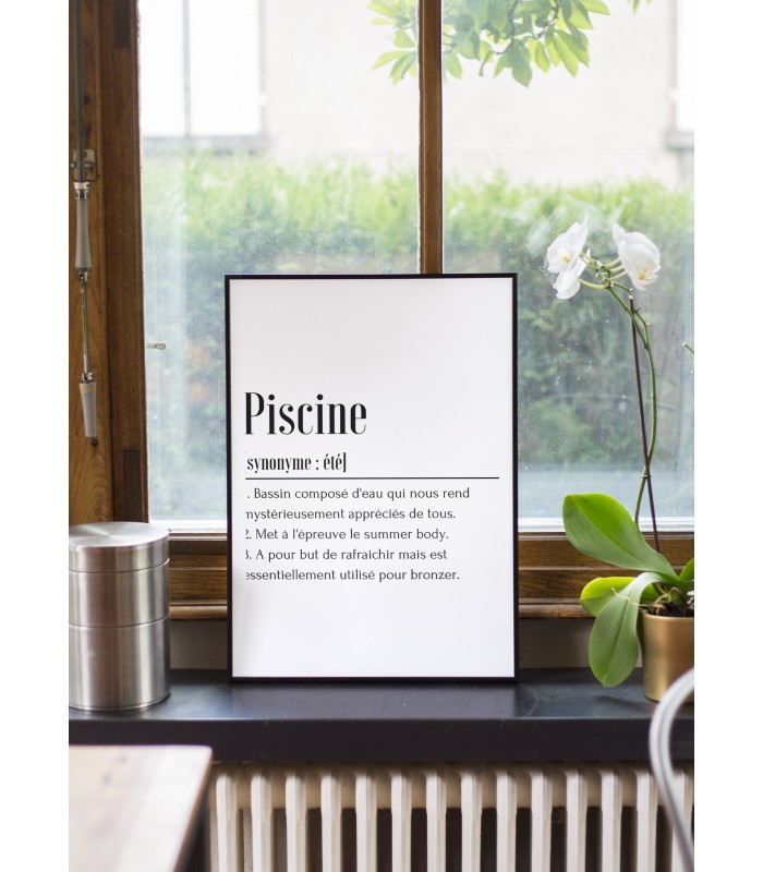 Affiche Définition Piscine