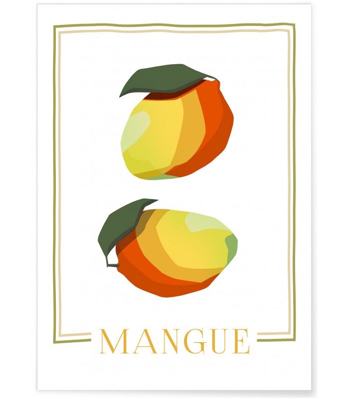 Affiche Abstract Mangue